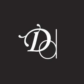 Dolce Design stamp blanc sur anthracite 1